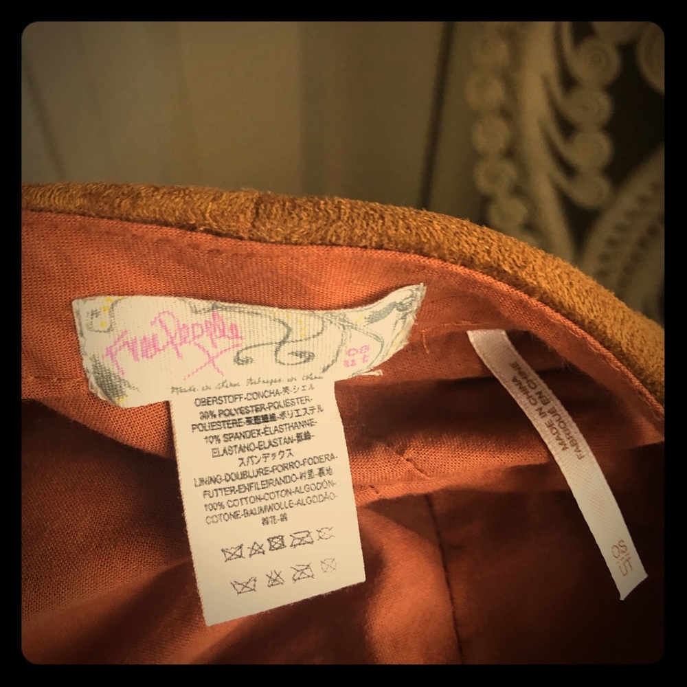 Free people Fredericksburg suede baseball hat